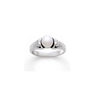 James Avery Scroll Ring with Cultured Pearl